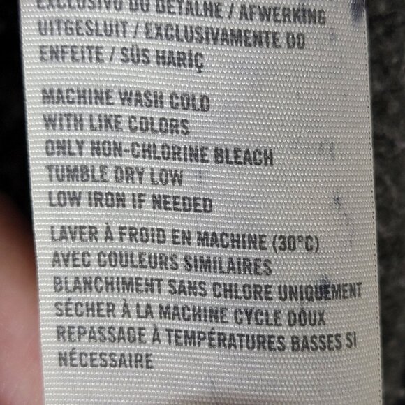 Hollister Womens Gray Y2K 2000s Wool Collar Button Up Sweater Jacket Small - Picture 14 of 14